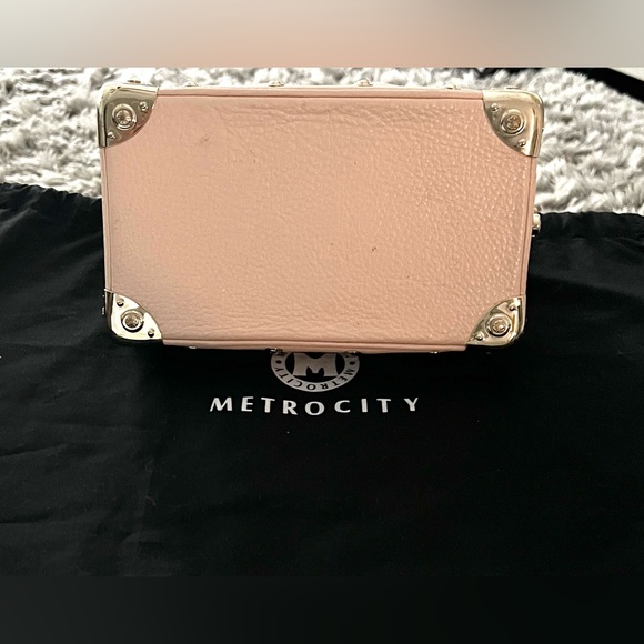 Metro City Handbag Pink Small Boston Bag Satchel Purse Lock Leather Speedy Gift - Picture 8 of 13